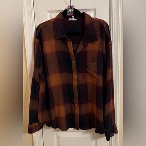 Maurices Women's Checkered Blouse